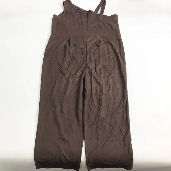 [BUNJANG] Brown Sleeveless Jumpsuit / 브라운 민소매 점프수트
