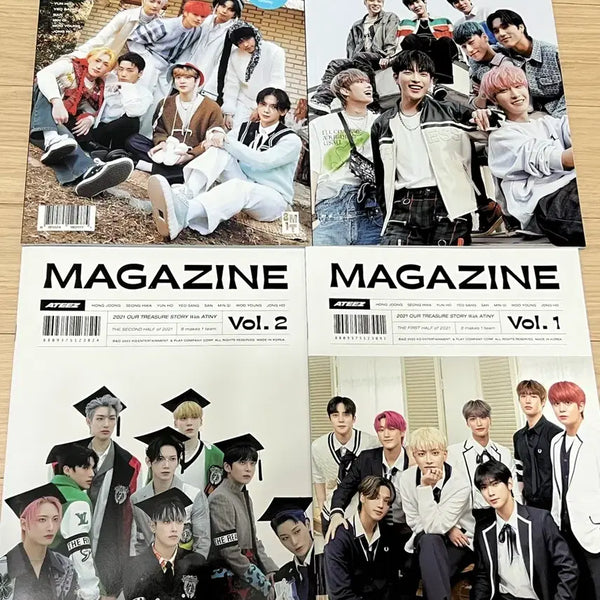 [BUNJANG] ATEEZ Magazine Bundle Set (Unsealed) / 에이티즈 매거진 개봉 일괄
