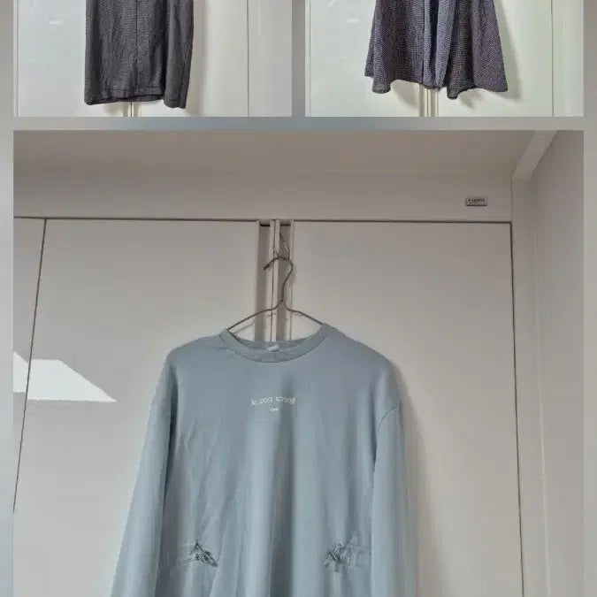 [BUNJANG] Le Coq Sportif Sweatshirt and Two Long Shirts Set / 옷 세 가지  르꼬끄맨투맨티 외 아이잣