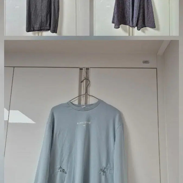 [BUNJANG] Le Coq Sportif Sweatshirt and Two Long Shirts Set / 옷 세 가지  르꼬끄맨투맨티 외 아이잣