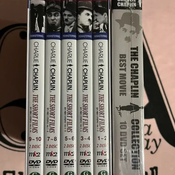 [BUNJANG] Charlie Chaplin Best Movies Collection 10 DVD Set / 찰리 채플린의 명작 단편 영화 10장+찰리채플린 베스트 10장