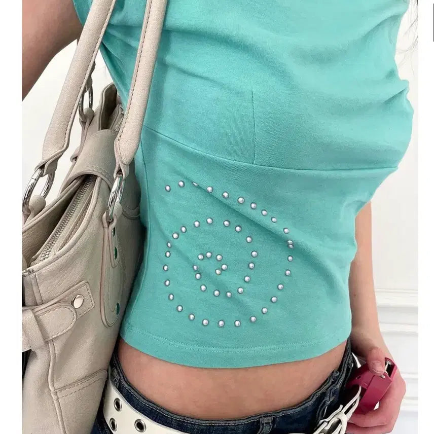 [BUNJANG] Dimanche Soho Top Mint / 디망쉬 민트 soho top