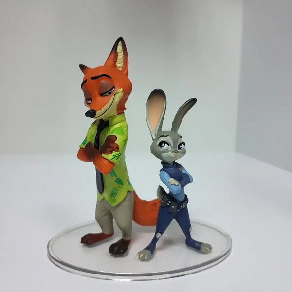 [BUNJANG] Disney Zootopia Nick Wilde & Judy Hopps UDF & Pop Mart Figures Bundle Set / 가격인하 ] 개봉양품 주토피아 닉 주디 Udf 피규어