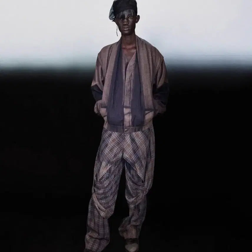 [BUNJANG] Ji Yong Kim 22AW Draping Pants S / 지용킴 22aw 드레이핑 팬츠 S