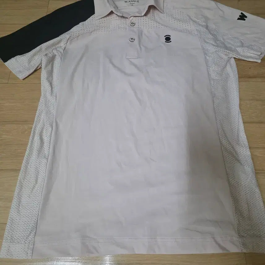 [BUNJANG] W.ANGLE Golf Wear Short Sleeve Polo Shirt (Pink/Black, Size 95) / W.ANGLE95 골프웨어 반팔 카라티 핑크/블랙   상태좋아요