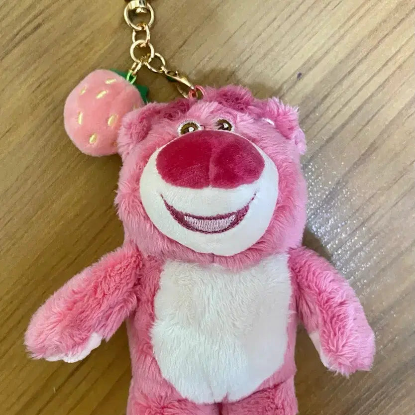 [BUNJANG] Disney Toy Story Lotso Strawberry Keychain / 디즈니 토이스토리 랏소 딸기 키링 미사용