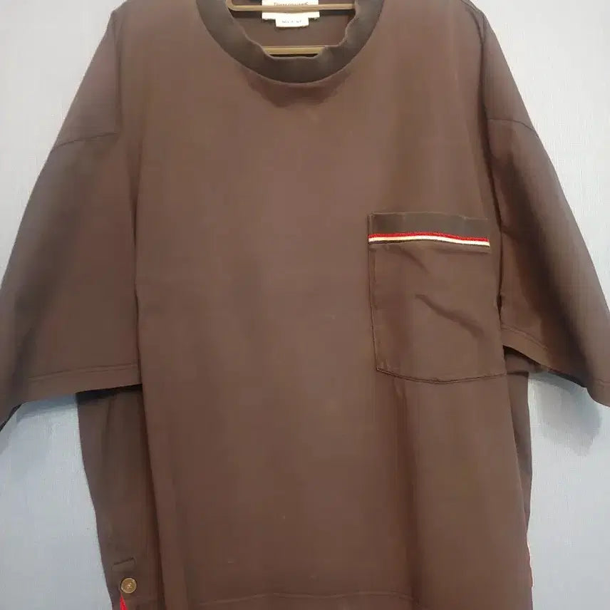 [BUNJANG] Thom Browne Navy Striped Oversized Short Sleeve Shirt / 정품 톰브라운 한정판 오버핏  네이비 반팔 셔츠