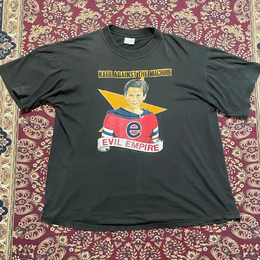 [BUNJANG] 90s Rage Against The Machine Evil Empire Band Tee XL / [XL] 90s 레이지 어게인스트 더 머신 Evil Empire 밴드티