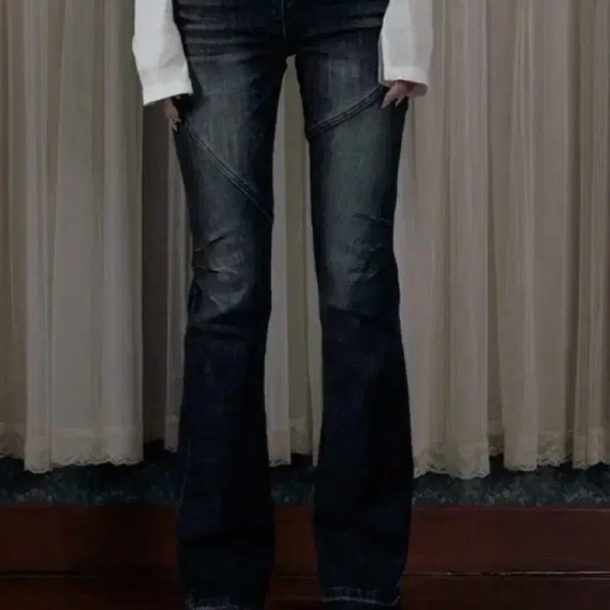 [BUNJANG] Bohemian Seoul Bootcut Denim Pants / 택 0 새상품 - 보헤미안서울) 부츠컷 데님 팬츠 흑청