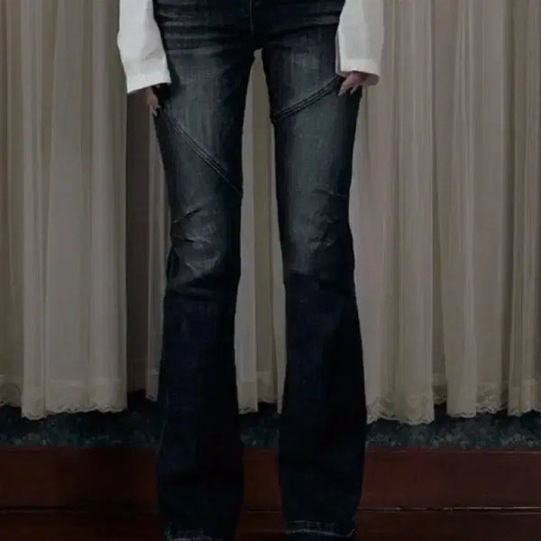 [BUNJANG] Bohemian Seoul Bootcut Denim Pants / 택 0 새상품 - 보헤미안서울) 부츠컷 데님 팬츠 흑청
