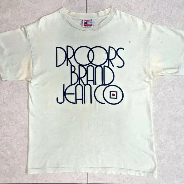 [BUNJANG] 1990s DROORS BRAND JEAN CO. Made in USA Large Logo T-Shirt / 90s DROORS BRAND Logo T-Shirt