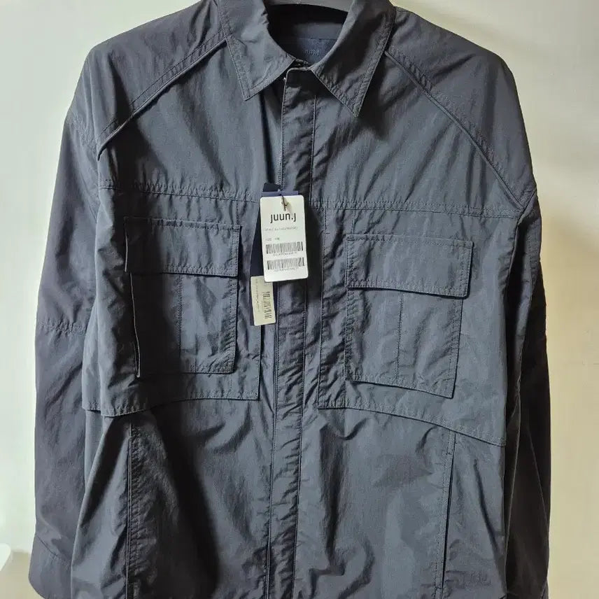 [BUNJANG] Juun.J Black Nylon Pocket Men's Shirt Jacket (Size 46) / 새상품) 준지 나일론 포켓 남성 셔츠 자켓