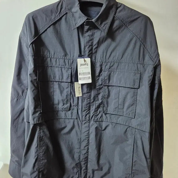 [BUNJANG] Juun.J Black Nylon Pocket Men's Shirt Jacket (Size 46) / 새상품) 준지 나일론 포켓 남성 셔츠 자켓