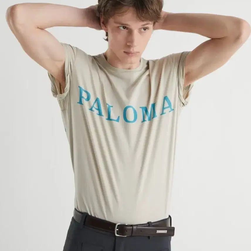 [BUNJANG] Paloma Wool Basic T-Shirt Beige / (새상품)[XS,S,M,L,XL] 팔로마울 Palo 티셔츠/베이지