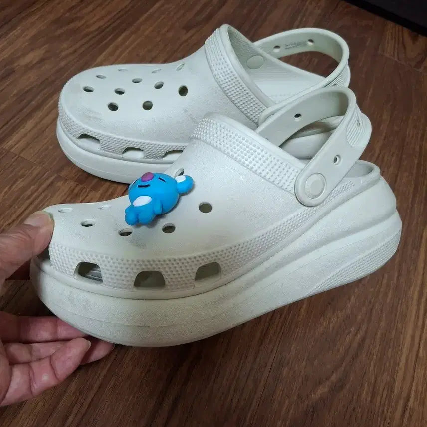 [BUNJANG] Crocs Classic Clog White Shoes / 크록스 베이클로그 화이트 M5/W7