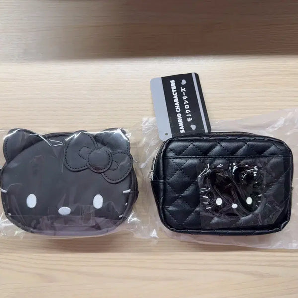 [BUNJANG] Sanrio Hello Kitty Monokuro Series Pouch Set (2 Types) / 키티 모노쿠로 시리즈 파우치 신상 2종 세트