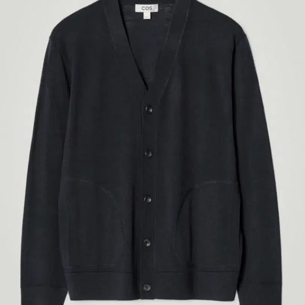 [BUNJANG] COS V-Neck Merino Wool Cardigan Dark Navy / [M] cos 코스 브이넥 울 메리노 가디건 다크네이비