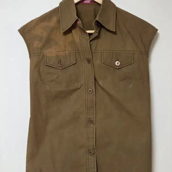 [BUNJANG] Paul Smith Jeans Brown Sleeveless Shirt / <정품> Paul Smith JEANS 브라운 민소매 셔츠