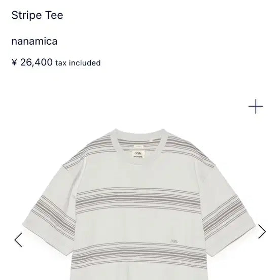 [BUNJANG] nanamica Striped Short Sleeve T-Shirt / 나나미카반팔티셔츠nanamica