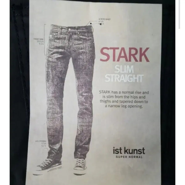[BUNJANG] IST KUNST Stark Slim Straight Black Coated Jeans / IST KUNST 이스트쿤스트  코팅진 청바지