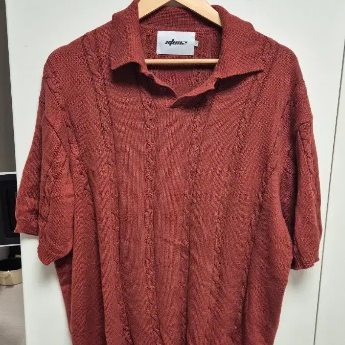 [BUNJANG] Extons Short-Sleeve Knit Polo L / 엑스톤즈 반팔 카라 니트 L