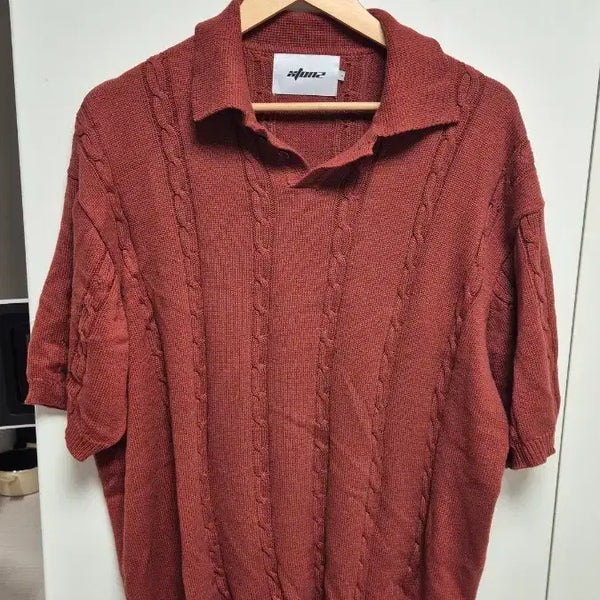[BUNJANG] Extons Short-Sleeve Knit Polo L / 엑스톤즈 반팔 카라 니트 L