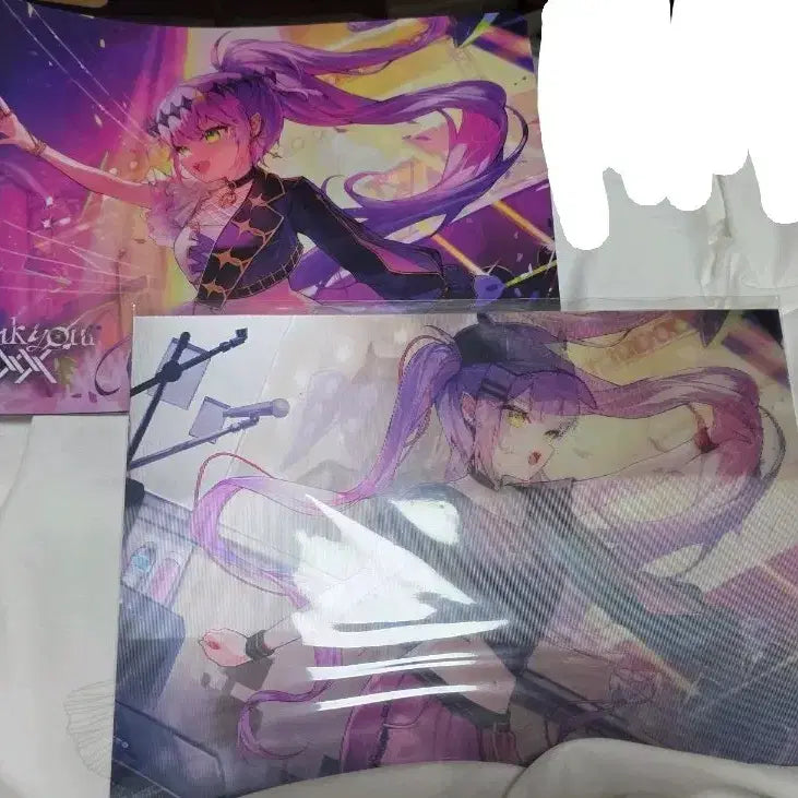 [BUNJANG] Hololive Tokoyami Towa Concert Lenticular Poster & Clear File Set / [판매] 홀로라이브 토코야미 토와 콘서트 렌티큘러 포스터, 클리어 파일