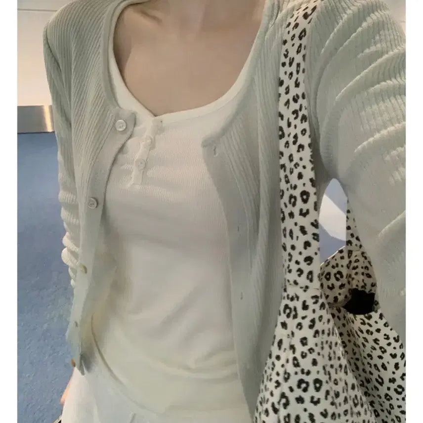 [BUNJANG] Jennie O Soft Glow Cardigan Mint / 제니오 소프트글로우 가디건 민트