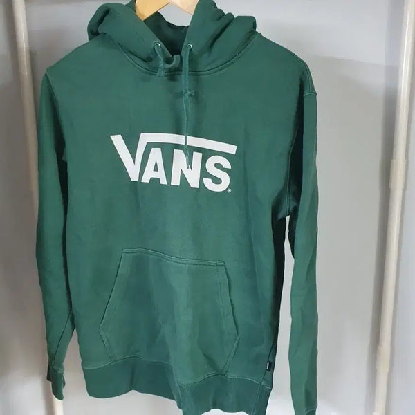 [BUNJANG] Vans Green Sweatshirt Hoodie / 반스 맨투맨 후드티 그린