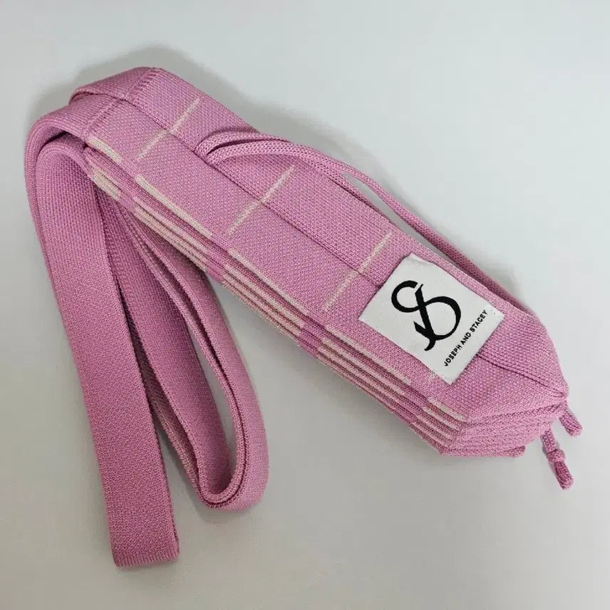 [BUNJANG] Joseph & Stacey Grid Cotton Bag Pink / 조셉앤스테이시 그리드 코튼 핑크