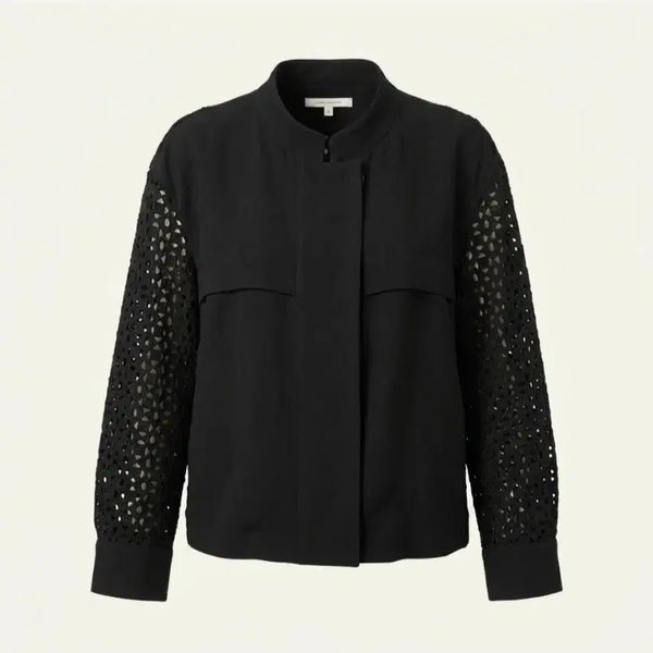 [BUNJANG] JILLSTUART Linen Lace Sleeve Jacket / 질스튜어트 린넨 레이스 소매 자켓 55~66