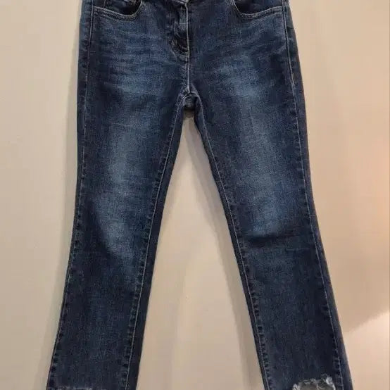 [BUNJANG] Sandro Bootcut Denim Jeans with Raw Hem / 산드로  55-66   부츠컷 데님 스판청바지