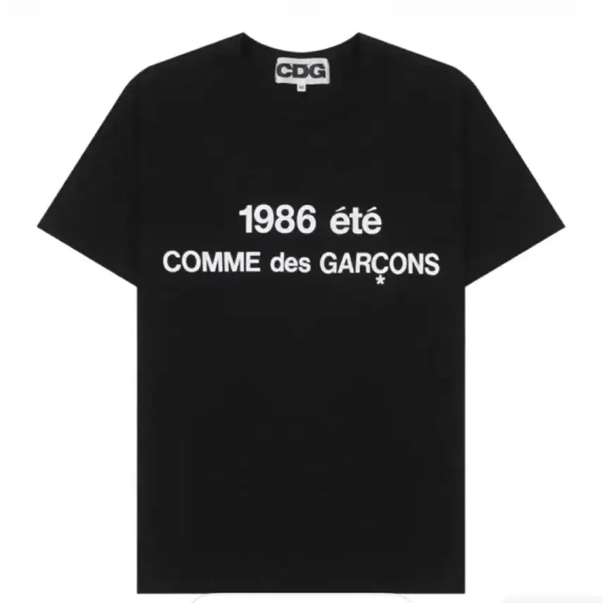 [BUNJANG] Comme des Garçons 1986 T-Shirt Black / CDG 1986 꼼데가르송 티셔츠 블랙