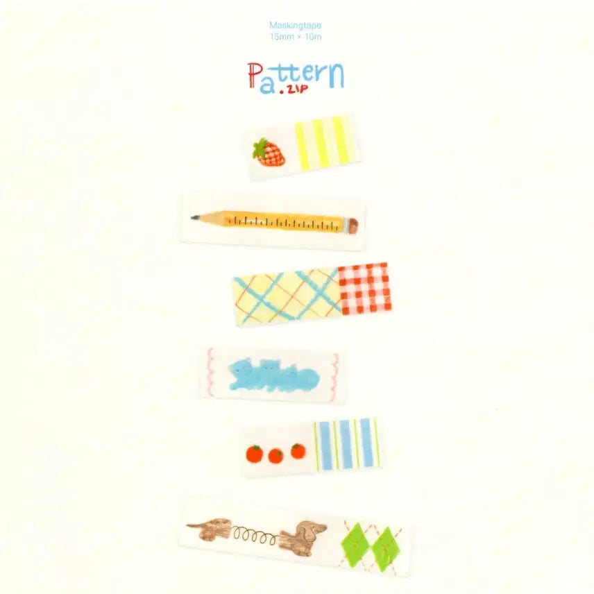 [BUNJANG] Minijell Pattern Washi Tape / [민이젤] 패턴집 마테 띵