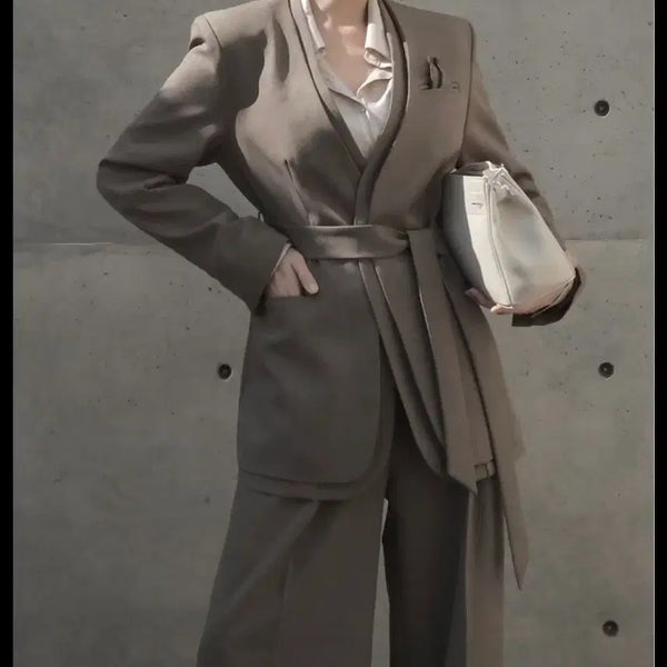 [BUNJANG] DINT Brown Belted Oversized Jacket / 새상품 DINT 딘트 브라운 벨티드 자켓