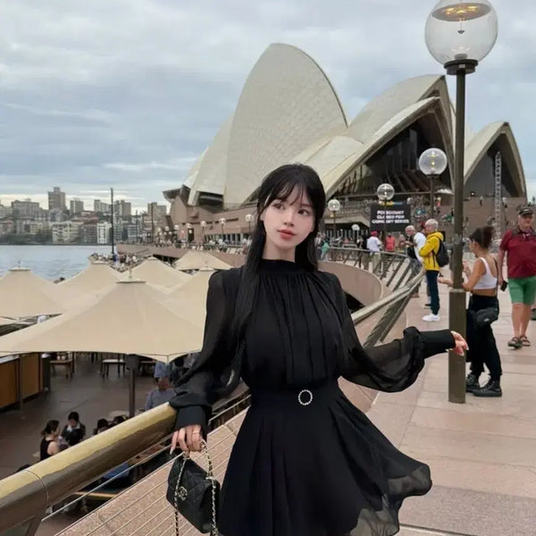[BUNJANG] May Yoon Veil Blouse and Mini Skirt Set / 메이윤 베일 블라우스(free), 미니스커트(xs) 세트
