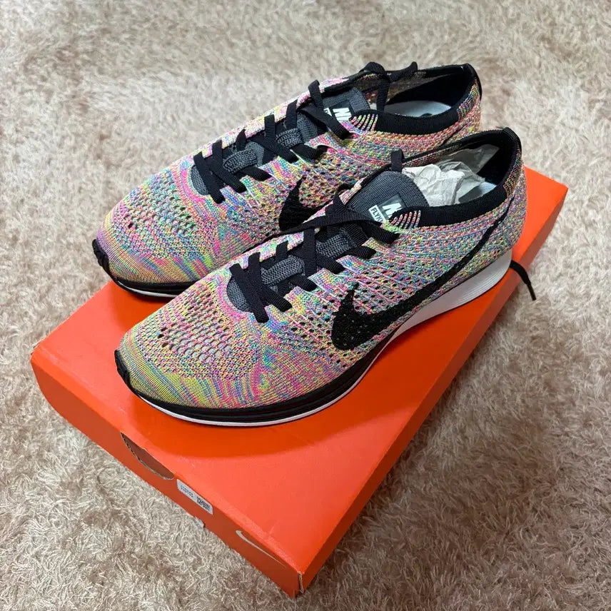 [BUNJANG] Nike Flyknit Racer Multicolor / 260) 나이키 플라이니트 레이서 멀티컬러