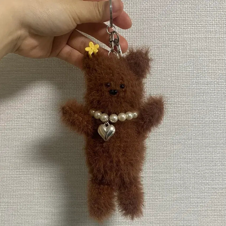 [BUNJANG] Knitted Bear Charm / 곰돌이 뜨개인형 키링