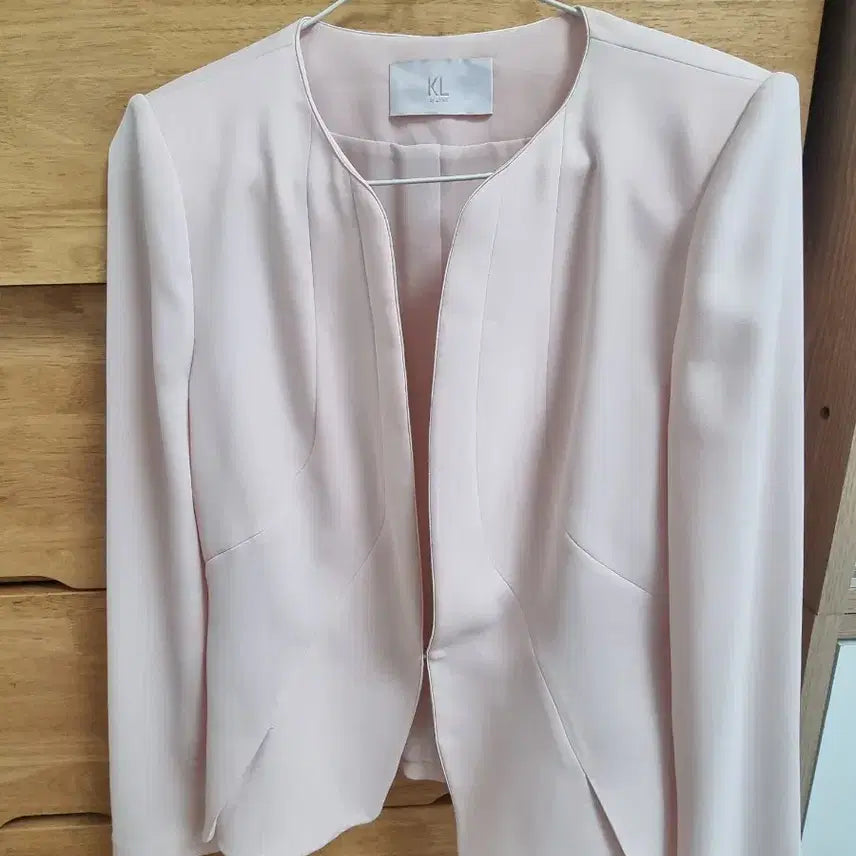 [BUNJANG] KL Pink Jacket Summer Blazer / KL 연핑크자켓 여름자켓 아나운서자켓