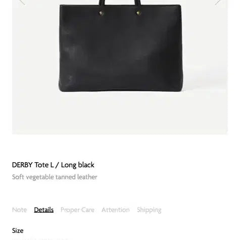 [BUNJANG] Proper Belongings Derby Tote Bag L Black / 프로퍼빌롱잉즈 더비 토트백 L 사이즈
