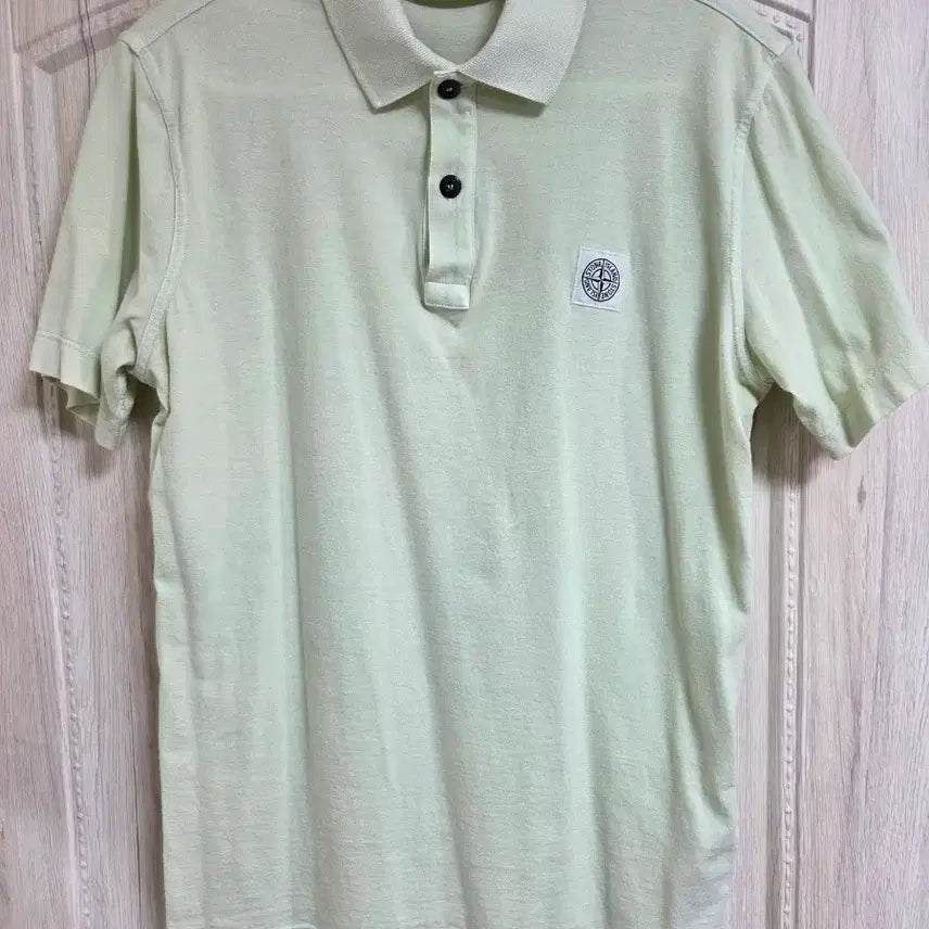 [BUNJANG] Stone Island Lime Green Polo Shirt M / 스톤아일랜드 카라티 라임색 m