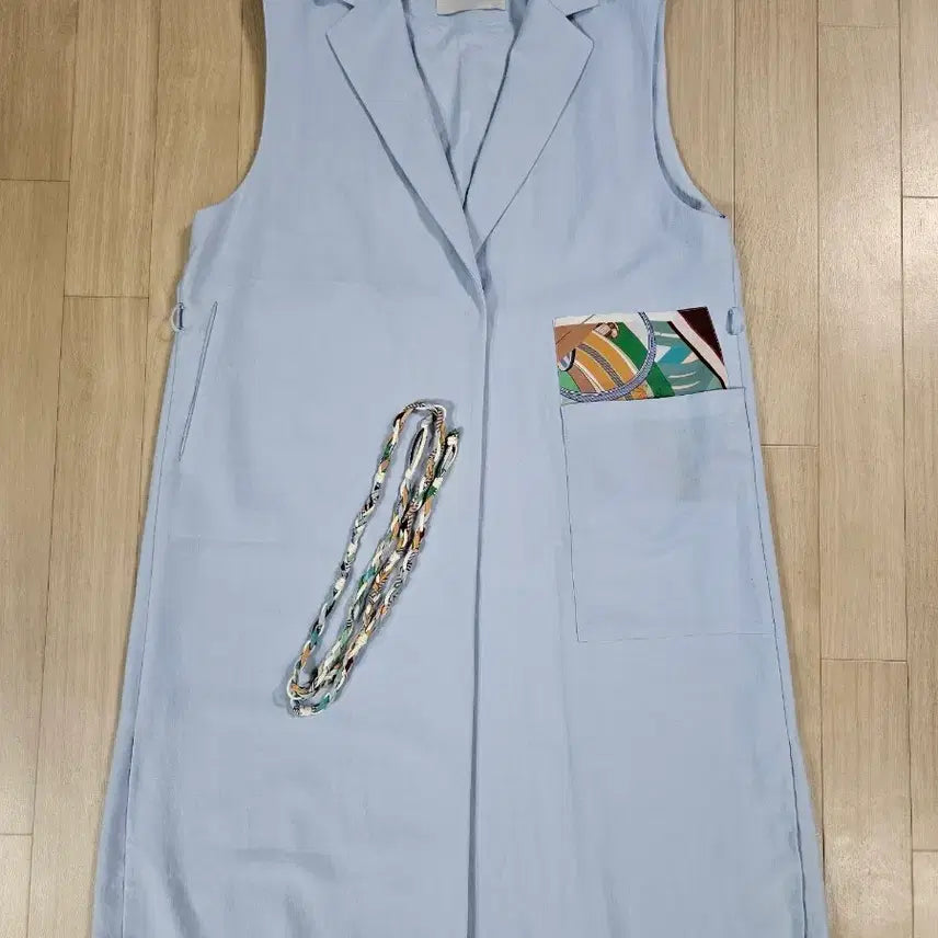 [BUNJANG] Latt by T 꼬임허리끈 Long Vest / 한섬 래트 바이티 꼬임허리끈 롱베스트 88