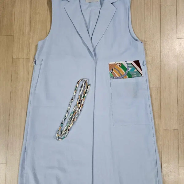 [BUNJANG] Latt by T 꼬임허리끈 Long Vest / 한섬 래트 바이티 꼬임허리끈 롱베스트 88