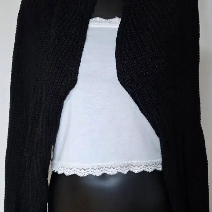 [BUNJANG] Chunky Knit Bolero Cardigan / 굵은짜임 볼레로((새상품))