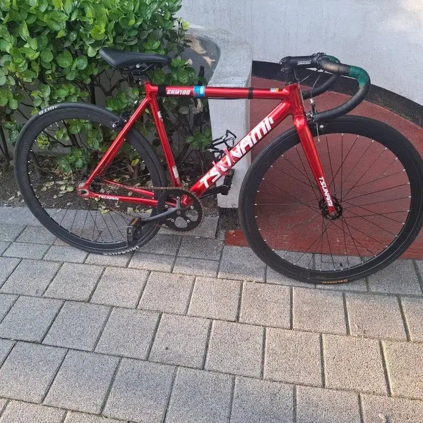 [BUNJANG] Pixie Tsunami Red Wine Fixie Bicycle / 픽시 쓰나미 레드와인 자전거