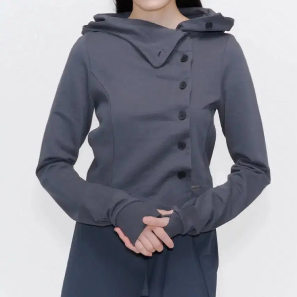 [BUNJANG] Miseki Seoul Cowl Neck Hoodie Charcoal / 미세키서울  카울넥후디 챠콜Cowl neck hoodie CHARCOAl