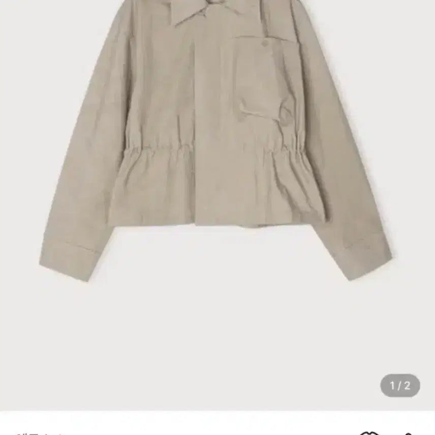 [BUNJANG] Ethos String Twill Jacket Sand Beige / ETHOS STRING TWILL JACKET sand beige
