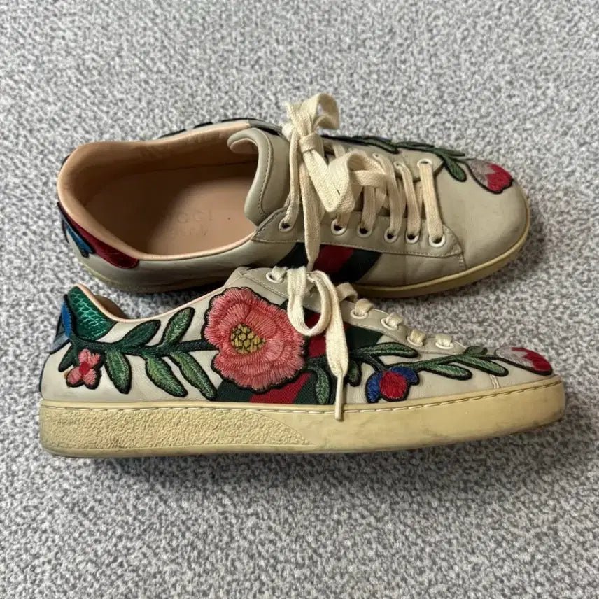 [BUNJANG] Gucci Flower Sneakers US 7 / KR 250 / Gucci 구찌 플라워 스니커즈 250