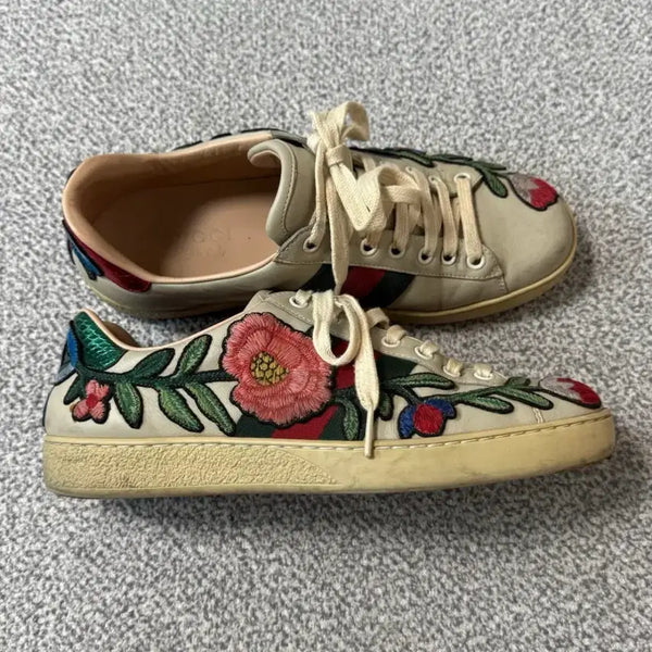 [BUNJANG] Gucci Flower Sneakers US 7 / KR 250 / Gucci 구찌 플라워 스니커즈 250