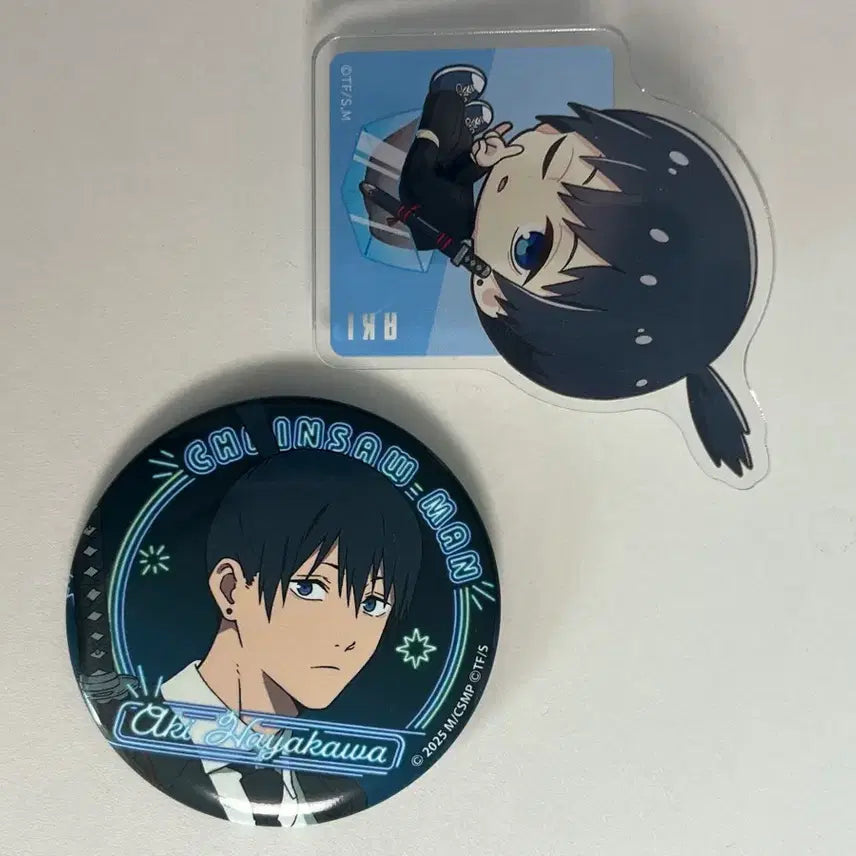 [BUNJANG] Chainsaw Man Aki Pin & Clip Bundle / 체인소맨 아키 캔뱃지, 집게 일괄